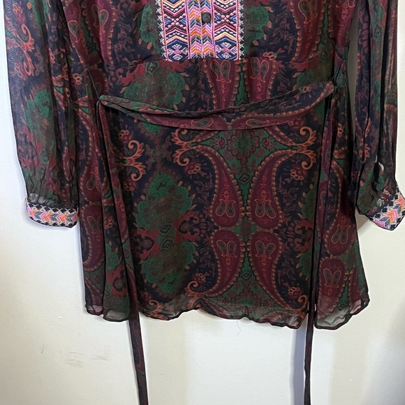 Zara Viscose Dress Sz Med - Picture 4 of 9